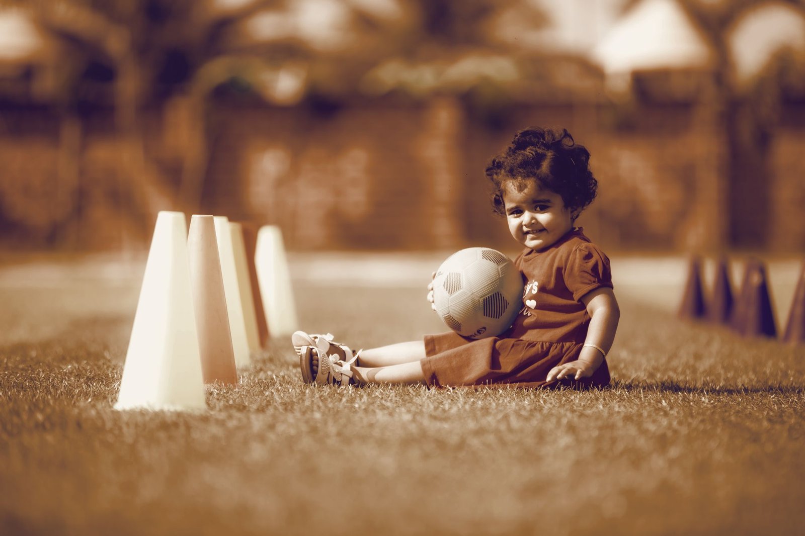Child outdoors in Thane — time outdoors is part of slowing myopia progression